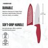 Professional 6-inch Ceramic Kitchen Chef Knife in Red