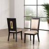 Espresso Set of 2pc Dining Chairs Contemporary Style Wooden Comfort Dining Room Kitchen