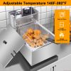[Old Code: 50481093]EH81 2500W MAX 110V 6.3QT/6L Stainless Steel Single Cylinder Electric Fryer US Plug