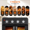 Bread Machine Oven 26QT Large Capacity French Double Door Air Fryer 1700w 7 Preset Menus 7-in-1 Multifunctional for baking, baking, grilling, toast