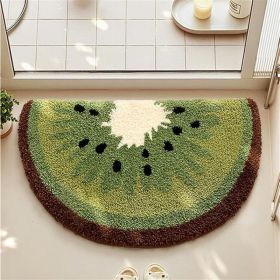 Kiwi Fruit Bath Mats Cute Bathroom Rugs, Particularly Absorbent (Option: Green)
