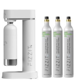 Spärklï Value Pack: Customize Your Hydration with Extra CO2 Gas Cylinders (Color: White, C02 Cylinder: 3 Pack)