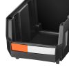 Wall Mounted Storage Bins, 12 Plastic Bins & 3 Metal Rails, Plastic Hanging Stackable Storage Bin for Screws, Nuts, Bolts, Nails